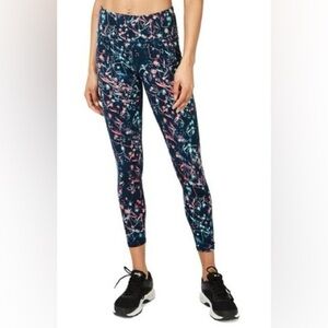 Sweaty Betty Power Workout Leggings Beetle Blue Mystical Floral Women’s Small
